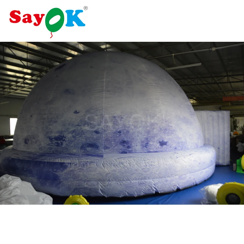  5m/6m Full printing portable inflatable planetarium projection dome tent with air blower for school - 32853578124