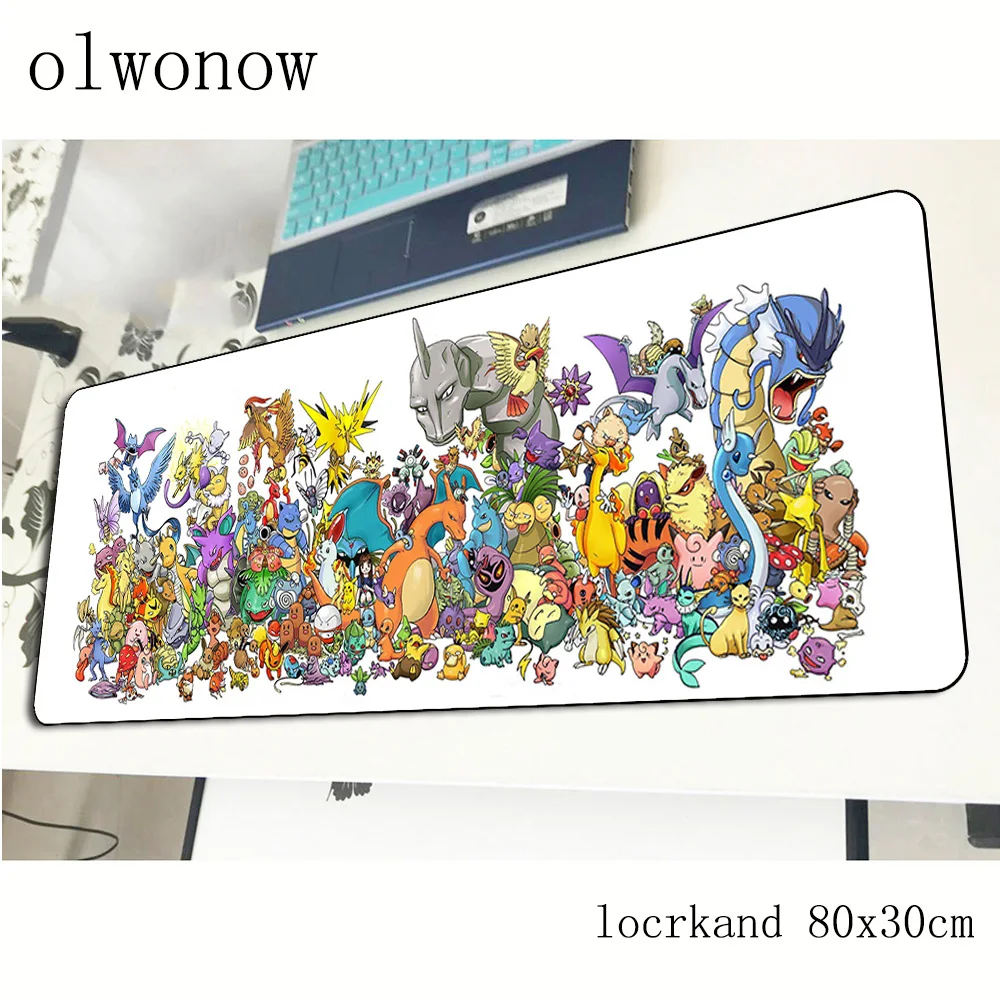 Коврик для мыши pokemons большой компьютерный геймер коврик 800x300x2 мм padmouse лучший