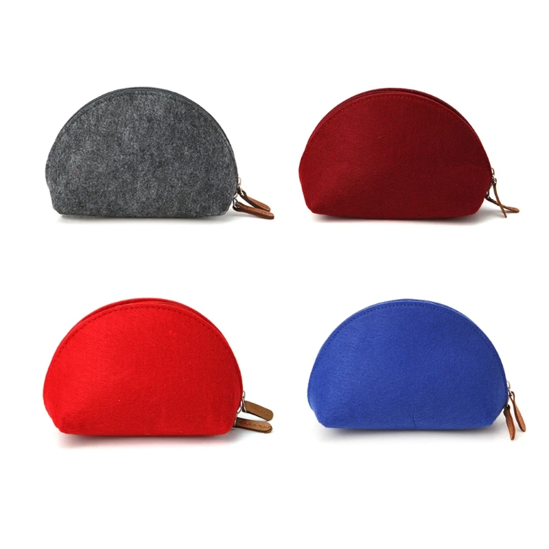 

Women Retro Travel Cosmetic Bag Makeup Toiletry New Felt Pouch Case 2018 New Multifunction Small Cosmetic Bags THINKTHENDO