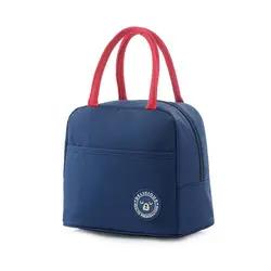 Одноцветное Цвет термо-пакет сумка девушка Портативный утепленная сумки-холодильники Еда сумки для пикника Для женщин детская сумка для