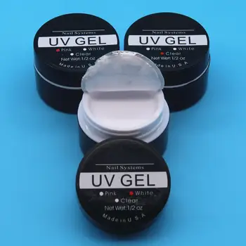 

1 Bottle Pink/White/Clear Transparent UV gel nail polish Manicure Tool UV Builder Extension Gel Nail Art New Primer Gel Varnish