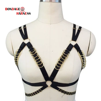 

New fashion women sexy cage bra straps soft coat caged bra black elasticity adjustment bondage sling underwear goth fetish belt