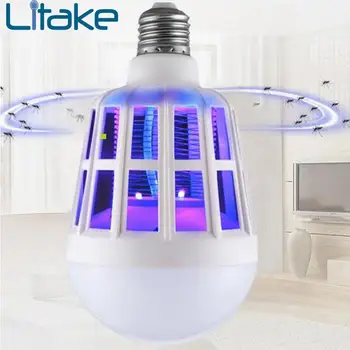 

Litake Mosquito Killer LED Bulb 220V 15W LED Zapper Lamp E27 Insect Mosquito Repeller Night Lighting Killing Fly Bug Night Light