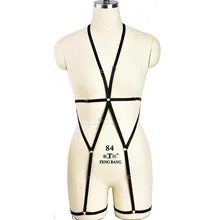 Женский Фетиш жгут для тела откровенный бюстгальтер Goth Crop Tops бондаж жгут Rave Festival Body Cage подвязка для тела Harajuku боди