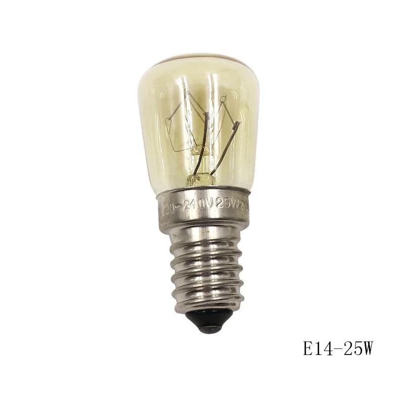 Светодиодный светильник с паровой лампой E14 25 Вт/15 Вт светильник светодиодный высокотемпературный хлебопечка желтая Вольфрамовая Лампа AC220-240v/AC110-120v 8,20