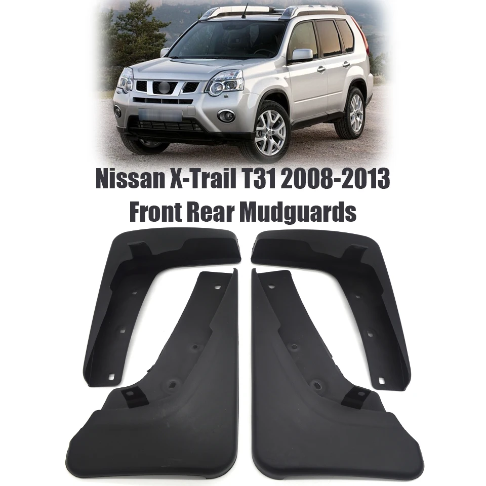 ZD автомобиля спереди и сзади Брызговики для автомобиля для Nissan X-Trail T31 T32 2008- для Nissan Rouge- Интимные аксессуары брызговик автомобиль-Стайлинг