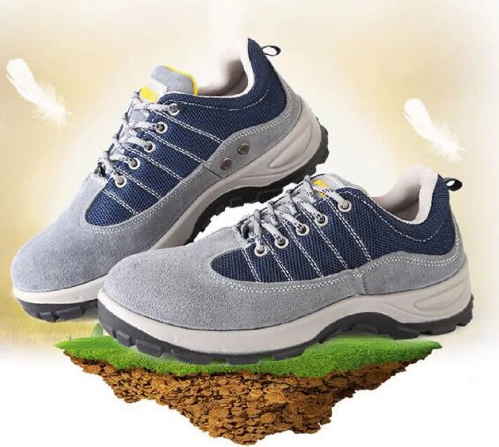 2018 new fashion safety shoes steel toe and sole for men anti-smashing work boots work shoes safety bot