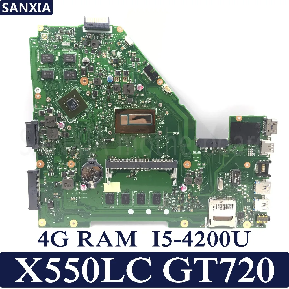 KEFU X550LC Laptop motherboard for ASUS X550LC X550LD A550L Y581L W518L X550LN Test original mainboard 4GB