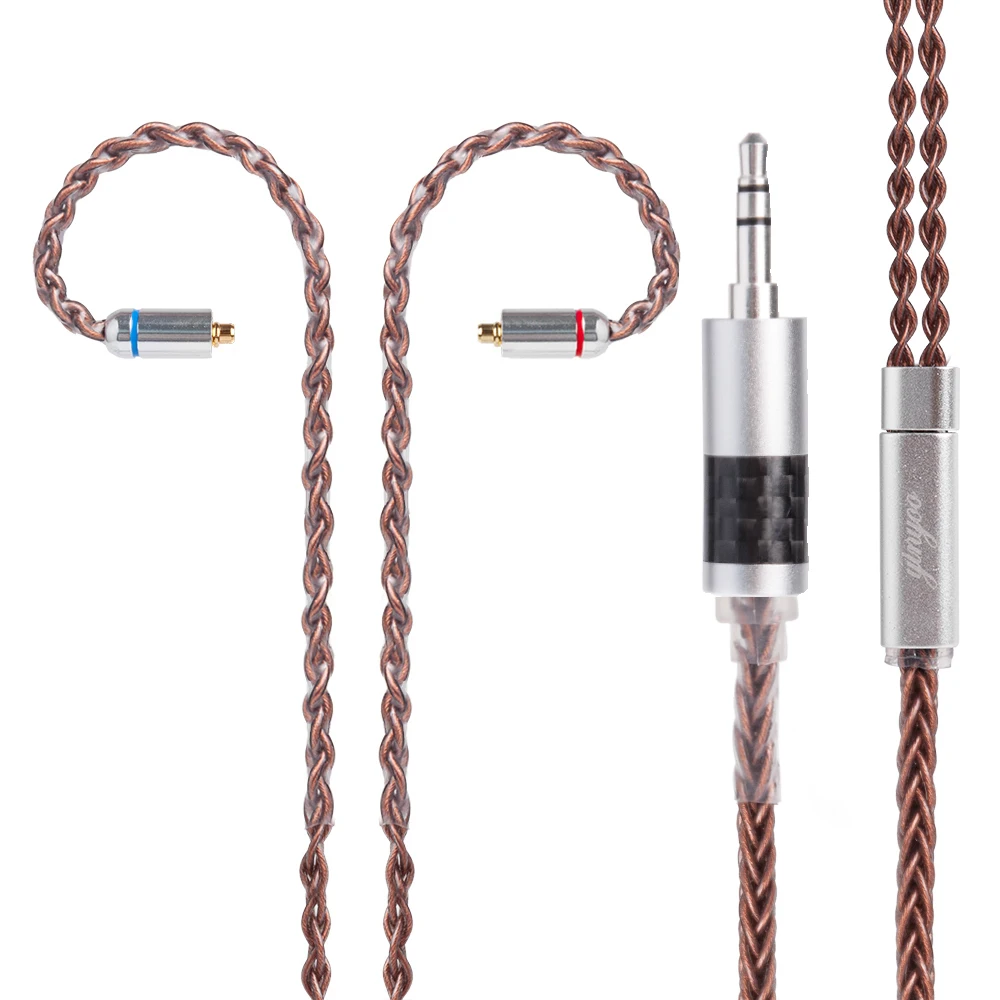 Yinyoo 8 Core Tin Plated Copper Cable 2 5 3 5 4 4mm Balanced Cable With MMCX 2pin Connector For ZS10 ZSA LZ A5 Sony Yinyoo