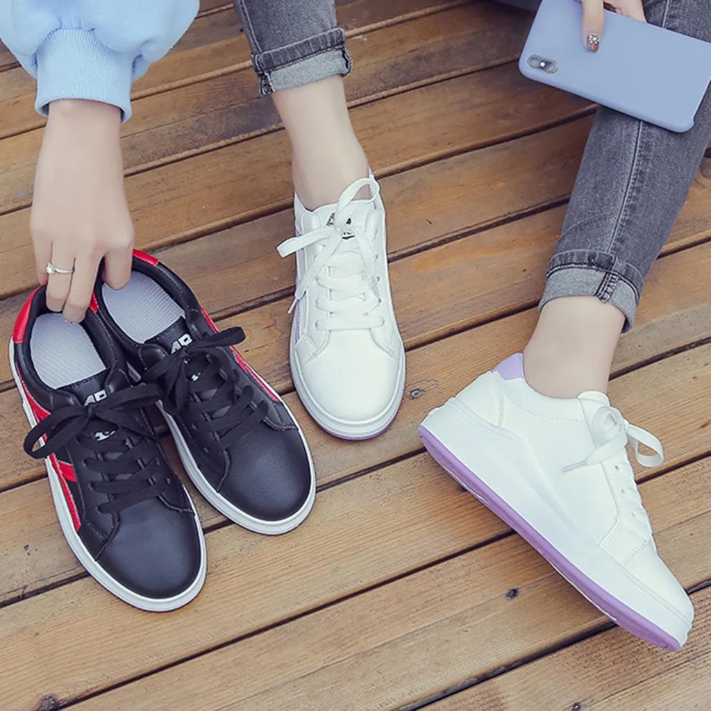 

YOUYEDIAN White Sneakers Women Causal Shoes Platform Basket Femme zapatos de mujer tenis feminino Comfortable women sneake#1240