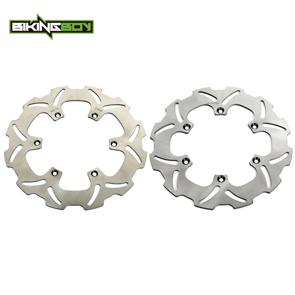 

BIKINGBOY Front Rear Brake Discs Rotors Disks YZ125 YZ250F 02-19 YZ 250 02-18 YZ450F 03-15 WR 125 250 WR250F WR450F 18 17 16 15