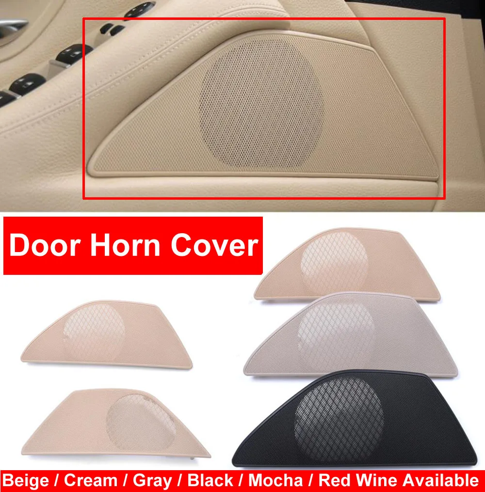 

Car Styling Inner Decoration Interior Door Horn Speaker Sound Audio Cover Cap Beige Red Wine For BMW 5 Series F10 F18 5 series