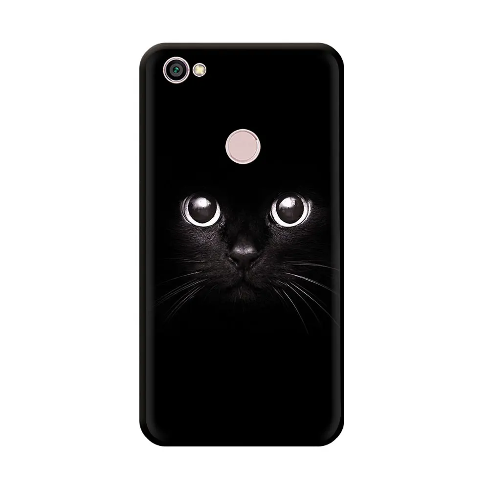 Мягкий ТПУ чехол для телефона с черными кошачьими глазами для Xiaomi Redmi 8A K20 GO 4A 6A Note 8 7 4x5 6 Pro - Цвет: B1