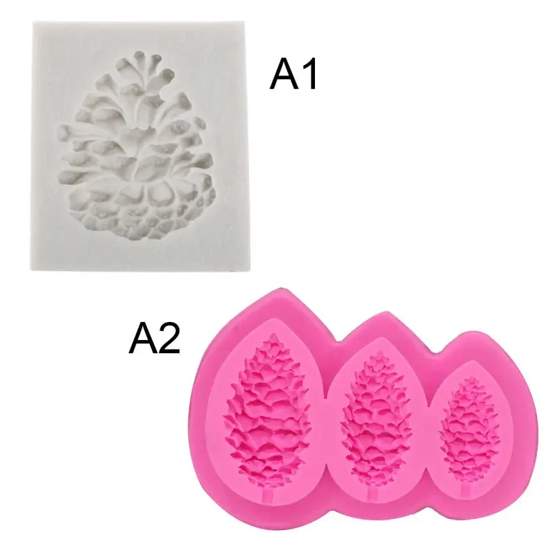 Рождественские сосновые орехи Коралловая форма формы Сахарные Инструменты для торта печенье помадка торт кондитерские инструменты для украшения торта Формы для выпечки