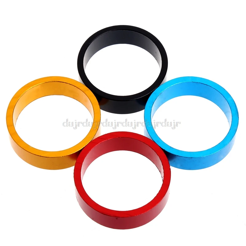 

1/10MM Aluminum MTB BMX Road Bike Bicycle Cycling Headset Stem Spacer 4-Color N06 dropship