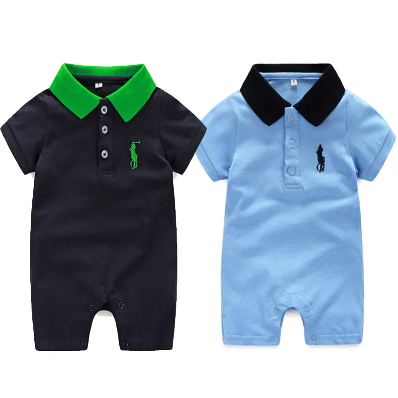 

2018 Summer Baby Boys Short Sleeved Romper For Newborn Baby Infant Clothing Toddler Kids Clothes 0-24 Baby Rompers