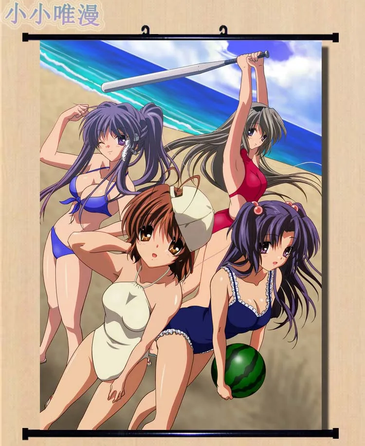 Японское аниме Кланнад Fujibayashi Kyou & Ichinose Kotomi Furukawa Nagisa домашний Декор стены