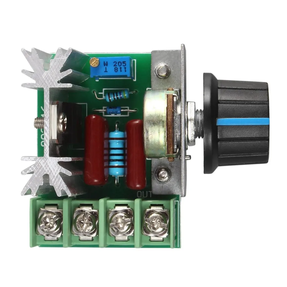 1 шт. 220 в 2000 Вт регулятор скорости SCR регулятор напряжения диммеры термостат электронный модуль регулятора напряжения