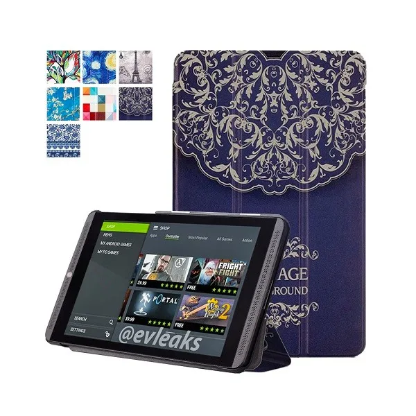 Ультра тонкий кожаный чехол-подставка PU защитный чехол для Nvidia shield tablet K1 для Nvidia shield tablet 8+ Бесплатный подарок