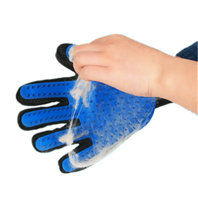 Silicone Cat Hair Remove Glove Pet Dog Deshedding Grooming Combs Brush Bath Cleaning Massage Gloves Cat Grooming Pet Supplies