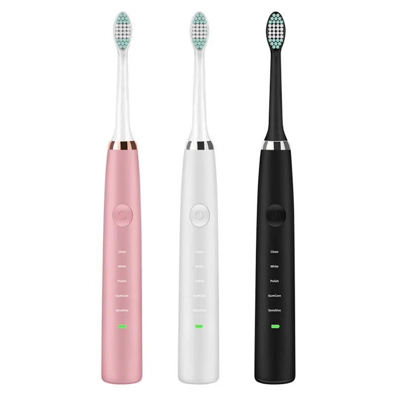 

USB Electric Toothbrush Clean As Dentist 5 Deep Cleaning Modes Rechargeable Toothbrush With Smart Timer 3colors ESD7000