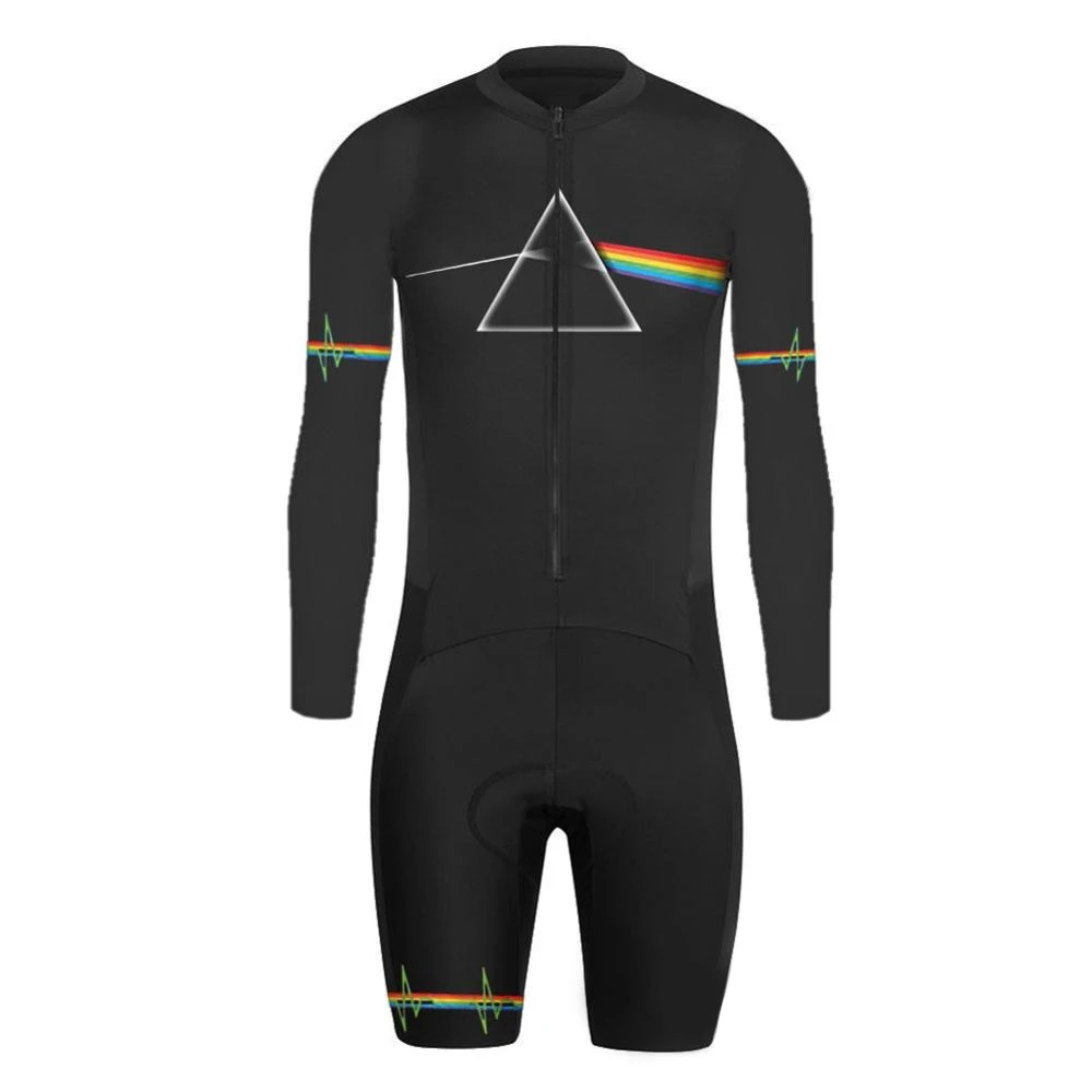 Pro Trisuit Breathable Long Sleeve Racing Wear Cycling Jersey Skinsuit Quicy Dry 7 Colors Tri Suit Cycling Clothing Suit