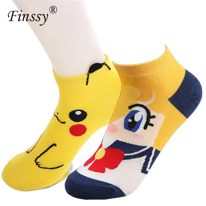 

2pcs=1pair Socks for Women Sailor Moon Socks for Girls Wear Cotton Socks
