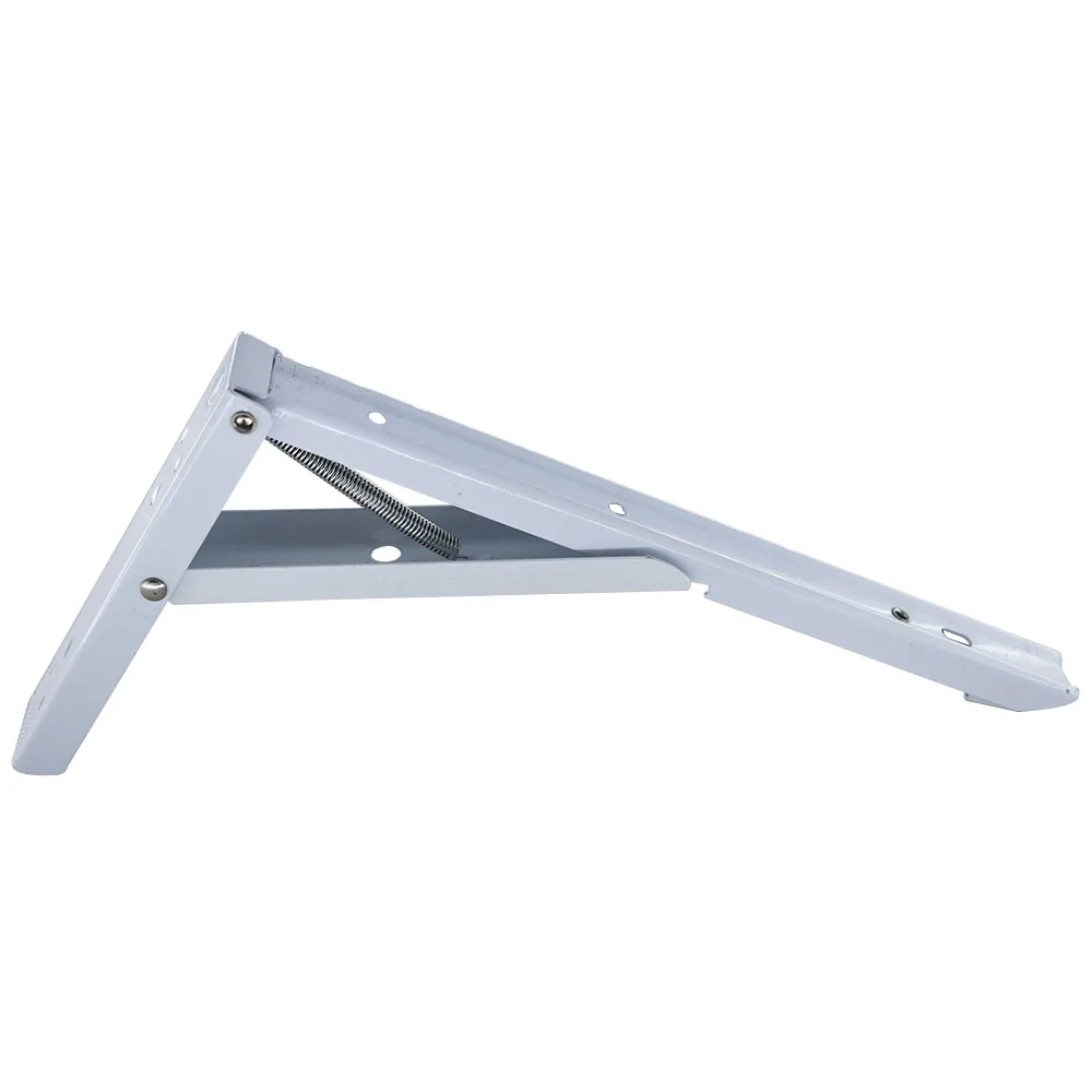 2pcs Cold Rolled Steel Folding Shelf Bracket 10 Inch Folding Triangle Bracket Support 131x240mm 