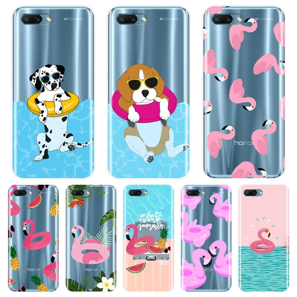 

Soft Phone Case For Huawei Honor 7 8 9 10 Lite Summer Dog Silicone Back Cover For Huawei Honor 7 7S 7X 7A 7C Pro 10 9 8 8X MAX