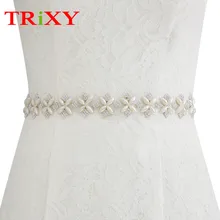 TRiXY A298 кристалл свадебный пояс, лента Стразы бриллианты свадебный пояс атласный свадебный пояс и пояс Свадебные украшения