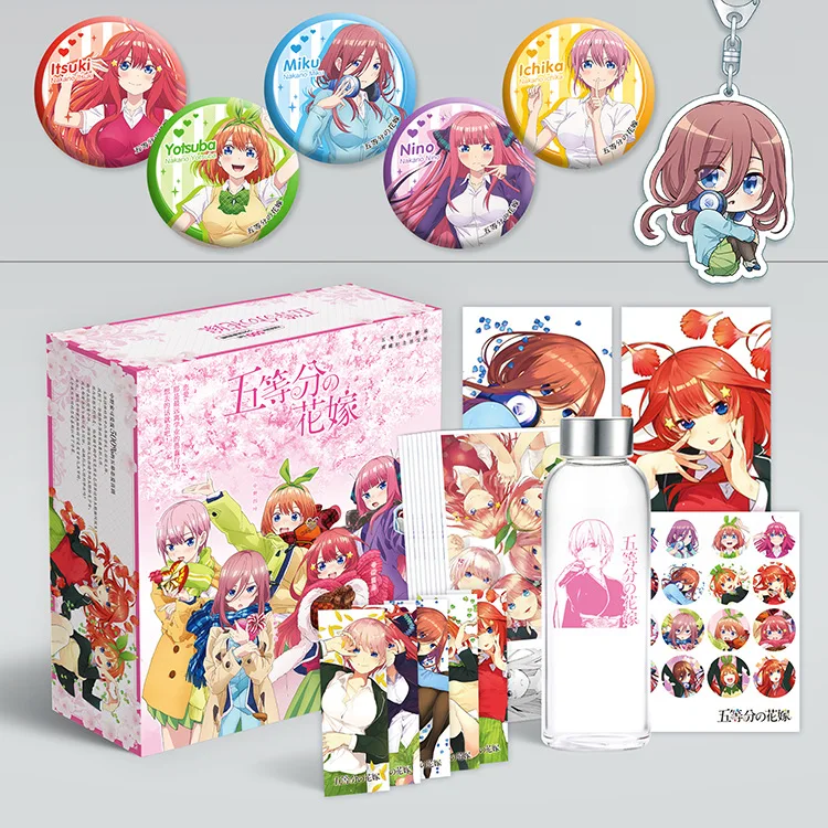礼盒 五等分的新娘 徽章&挂饰&水杯 立体图
