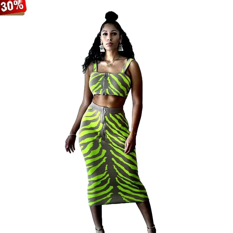 2 Piece Midi Skirt Sets Hollow Beach Pareo Front Zipper Up Top Skirts Suit 2pcs Set Sexy Bodycon Party Club Dress Tracksuit | Женская