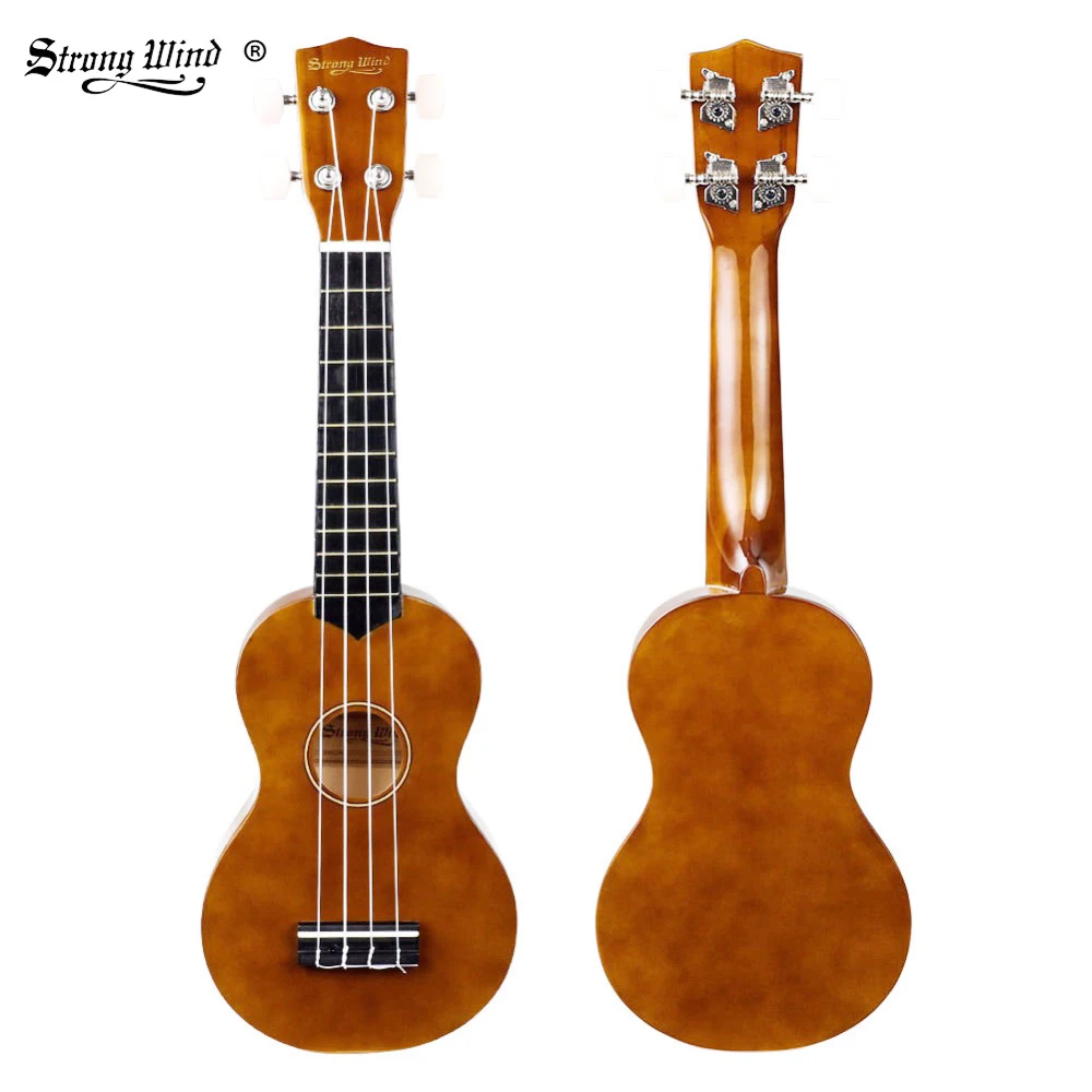 Strong Wind Ukulele 21 Inch Soprano Ukulele Mini Acoustic Small Guitar