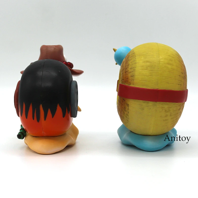 Аниме One Piece Luffy & Ace Den Mushi телефон ПВХ Фигурки игрушки 2 шт./компл. 11 см|figure toy|one piece
