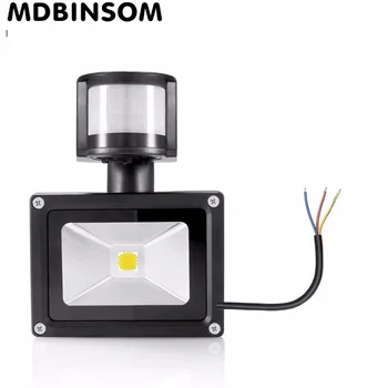 

Outdoor LED Floodlight with Motion Sensor 10W 20W 30W 50W Garden LED Spotlight IP65 Waterproof Wall Lamp Reflector Flood Light