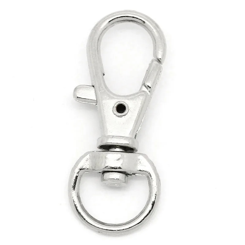 Jewelry Findings 50PCs Lobster Swivel Clasps Bag Charms Key Rings Clasp