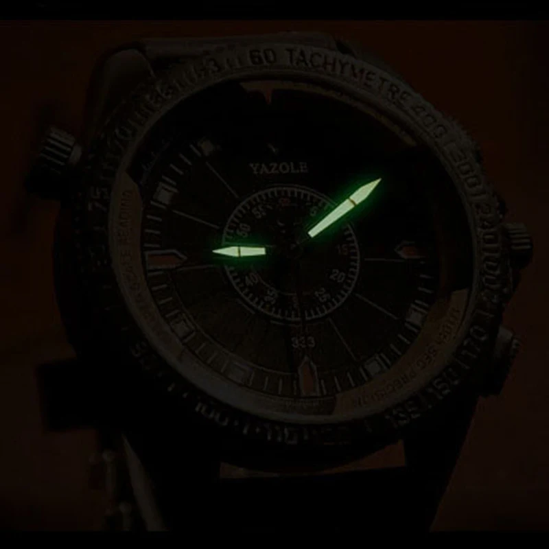 YAZOLE Мужские часы Роскошные повседневные мужские часы Аналоговые военные армейские спортивные часы кварцевые мужские наручные часы Relogio Masculino