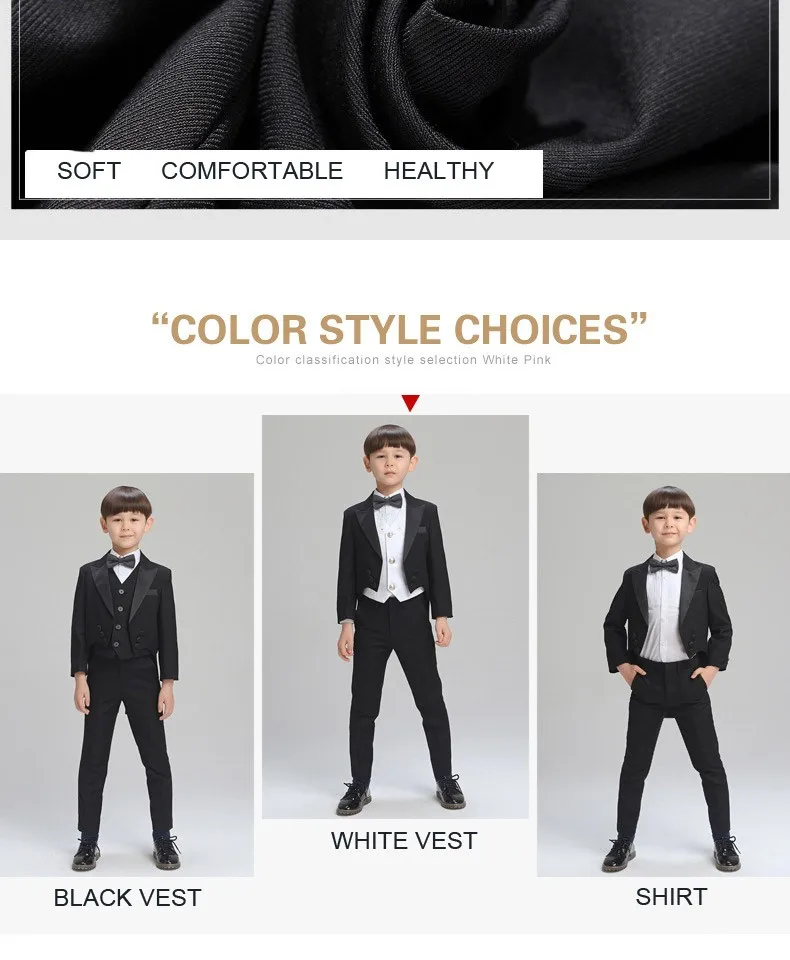 2016 Big Boys Clothing Set Black Tailcoat  (4)