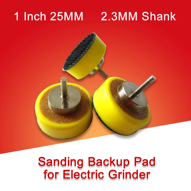 

1 Inch Hook & Loop Sanding Backup Pad 2.35mm Shank Sander Backing Pad Drill Pad for Grinding Polishing (Pack of 5)