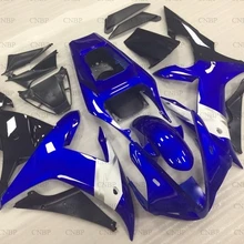 YZF1000 R1 2002-2003 набор для всего тела YZFR1 2003 Пластик Обтекатели YZFR1 02 сине-белые Abs обтекатель