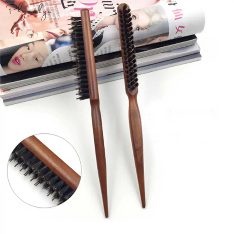 

Wooden Comb Hair Brush 1pc Hairdressing Barber Tool Professional Salon Teasing Back Hair Brushes Slim Line Comb