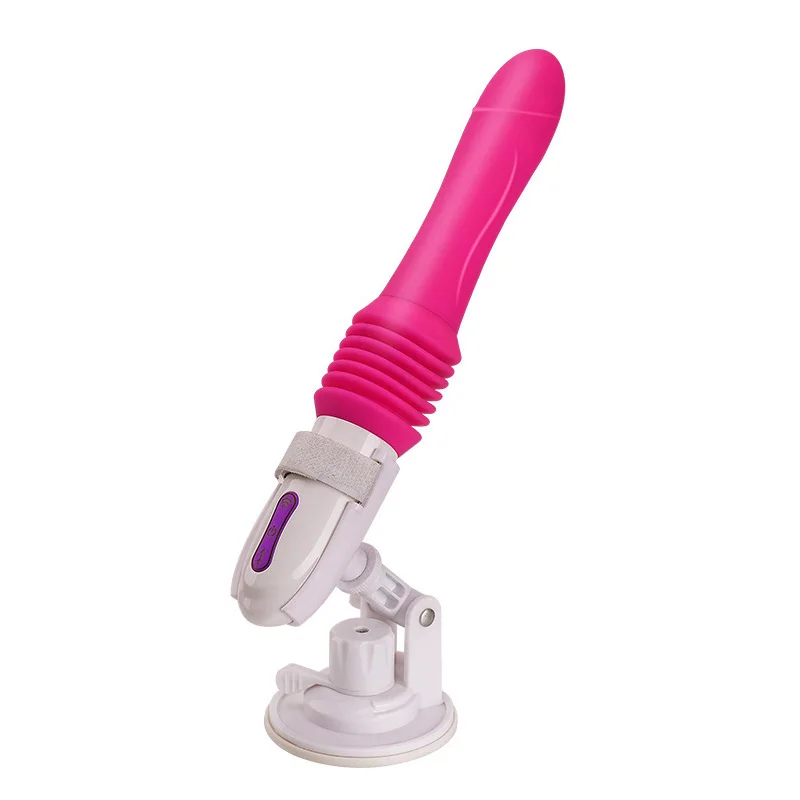 10 Speeds Silicone Pump font b Dildo b font Vibrator Mini Gun Machine Ball Rotation And