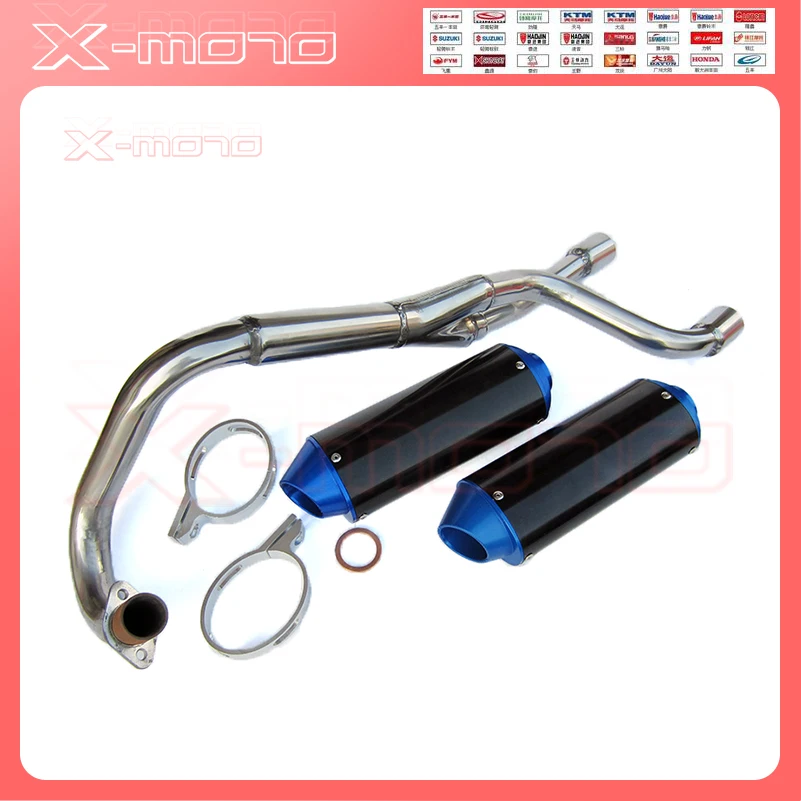 Stainless Steel Weld On Dual Exhaust Muffler FOR CRF50 PIT BIKES