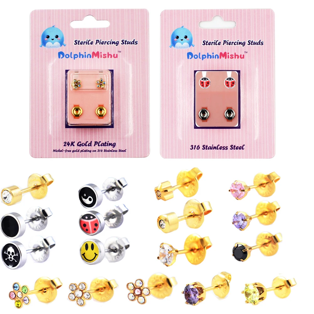 316L хирургическая сталь логотип ушной манжет из циркона серьги украшение для козелка хрящевой пирсинг с камнем драгоценный камень звезда, в форме сердца пирсинг