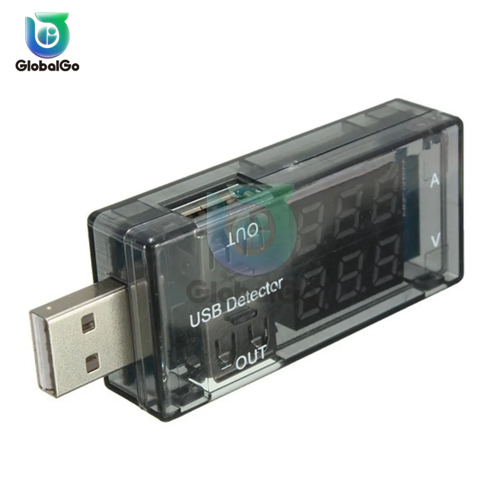 USB Тестер Dc двойной цифровой вольтметр Амперметр Напряжение измеритель тока светодиодный цифровой вольтметр USB детектор мощности батарея