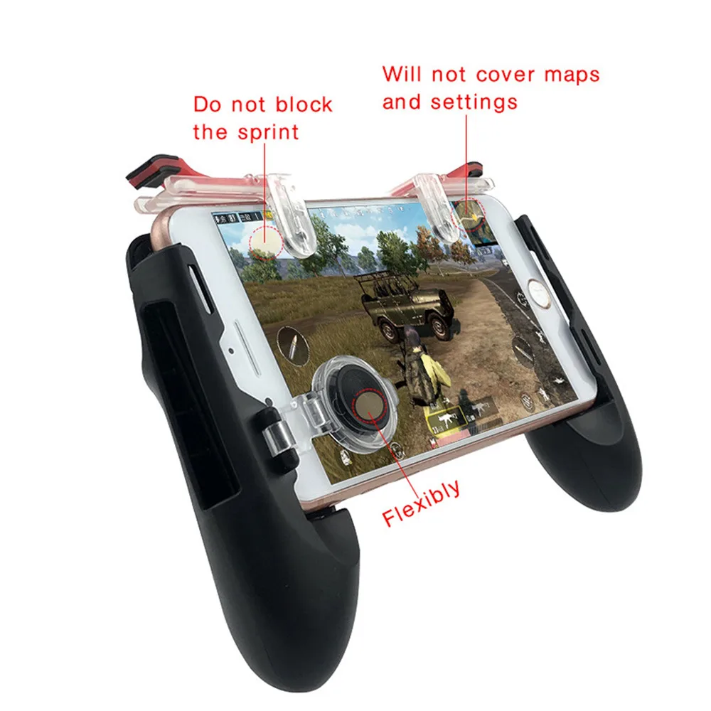  PUBG Gaming Controller GamePad Trigger Aim Button L1R1 Shooter Joystick For iPhone Android Mobile P