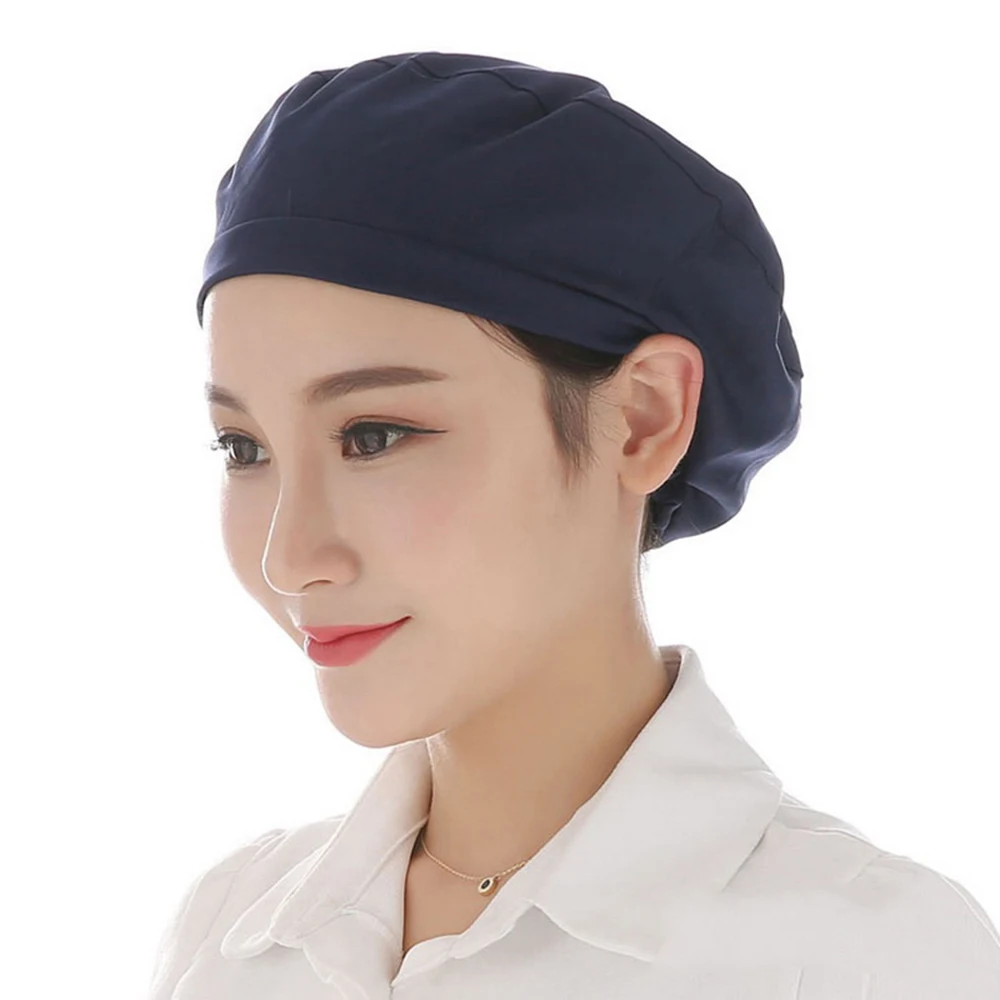

Men Women Food Service Caps Breathable Sanitary Dust Cap Workshop Canteen Kitchen Restaurant Hotel Bakery Waiter Chef Work Hats