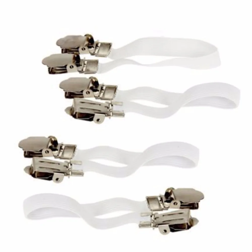 4Pcs Metal Bed Sheet Fasteners Clip Grippers Mattress Strong Elastic Holder New
