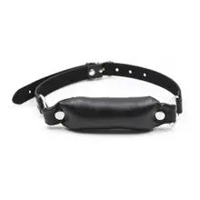 Factory wholesale new hollow black hard ball with leather sponge bite plug alternative sex toys