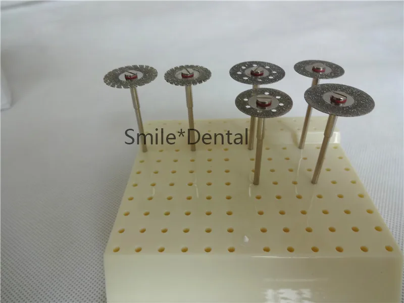 18pcs Dental Diamond Polishing Wheel Saw Disc Rotary Tool+10pcs Shank